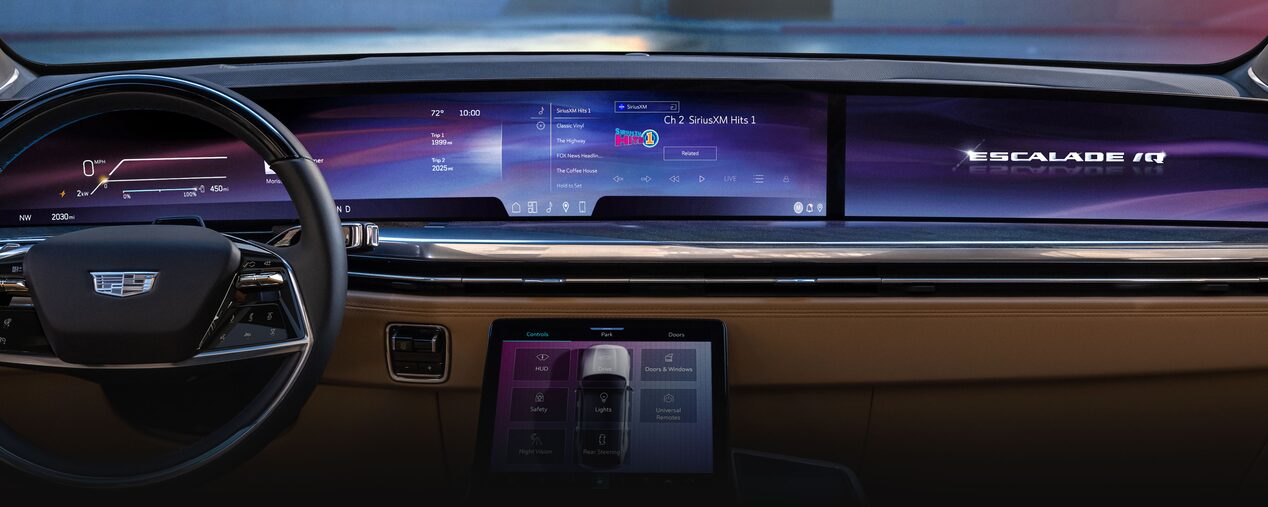 An Aerial Shot of the Massive Sunroof of the Cadillac LYRIQ